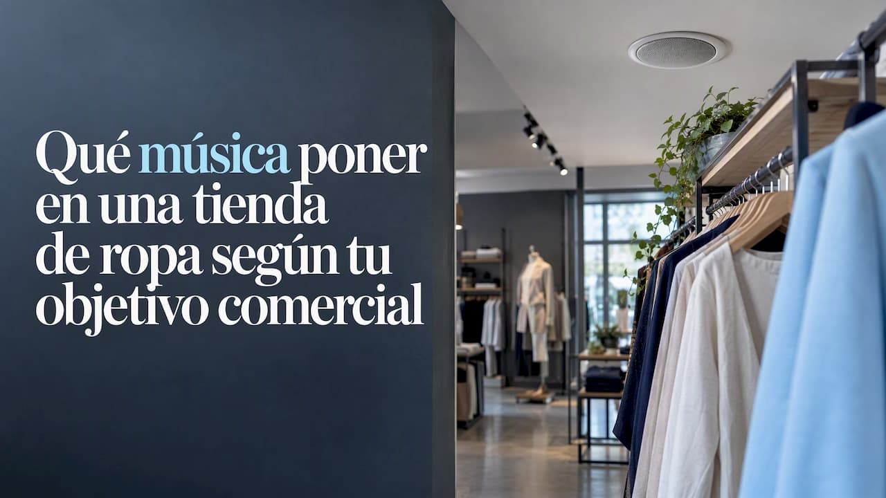 Qué música poner en una tienda de ropa según tu objetivo comercial