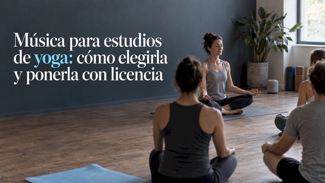 Música para estudios de yoga: cómo elegirla y ponerla con licencia