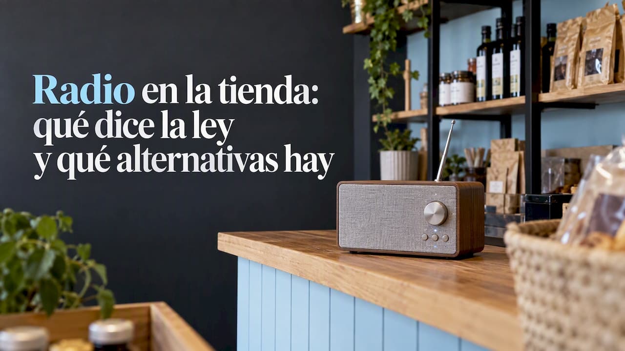 Radio en la tienda: qué dice la ley y qué alternativas hay