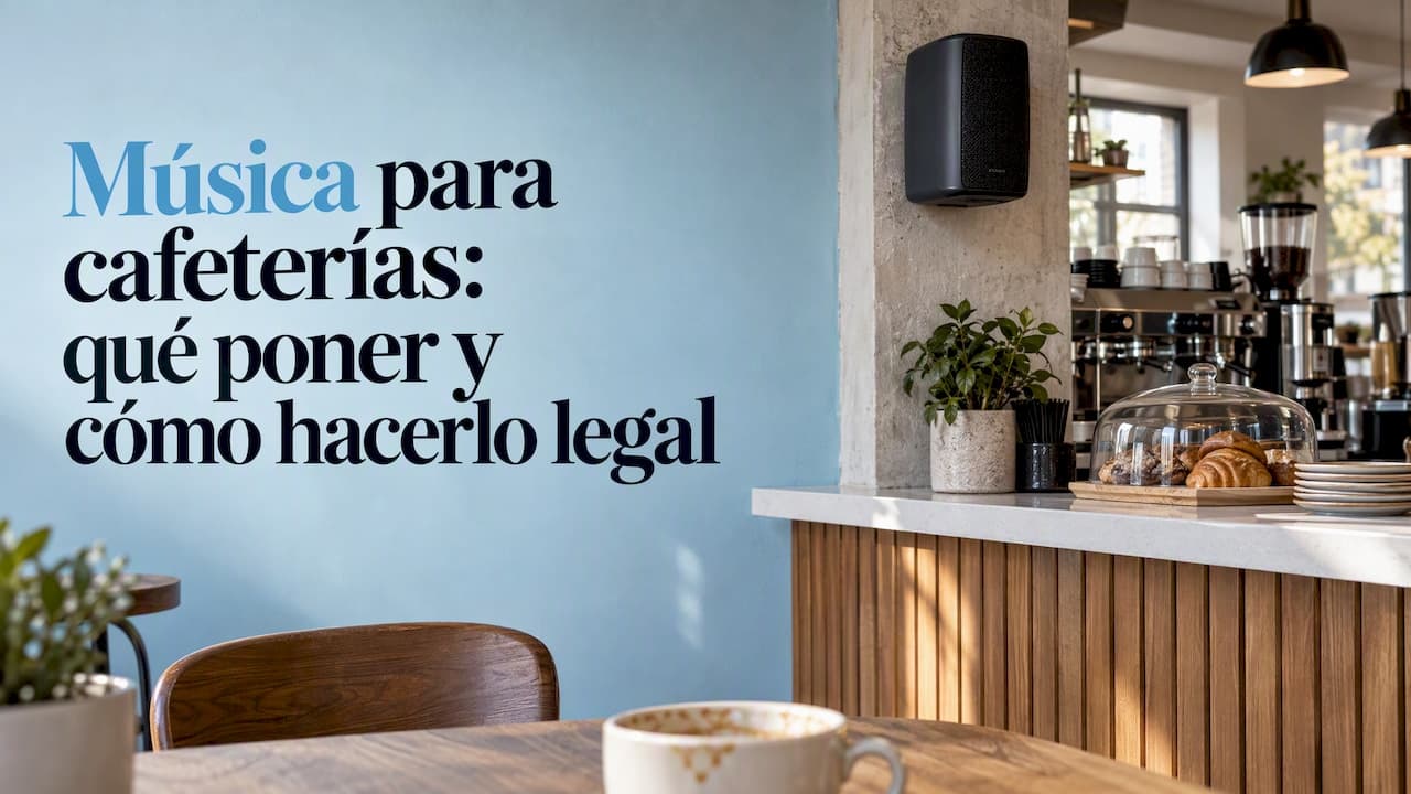 Música para cafeterías: qué poner y cómo hacerlo legal