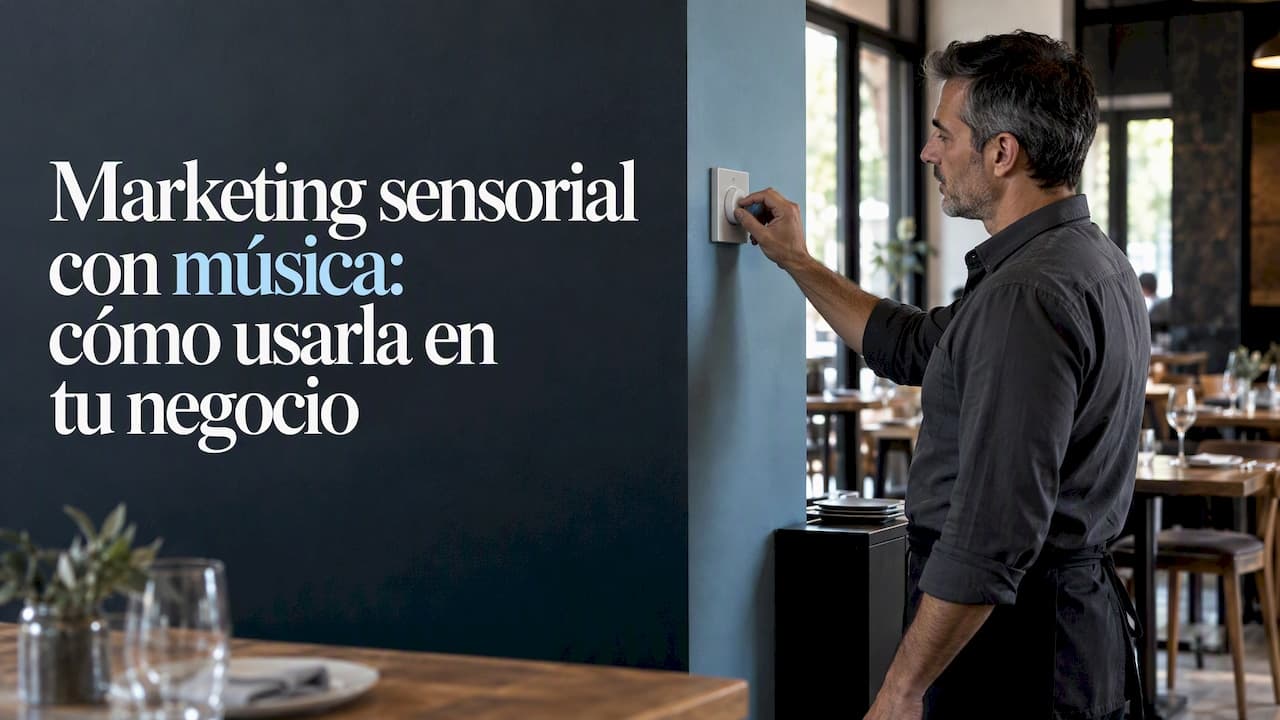 Marketing sensorial con música: cómo usarla en tu negocio