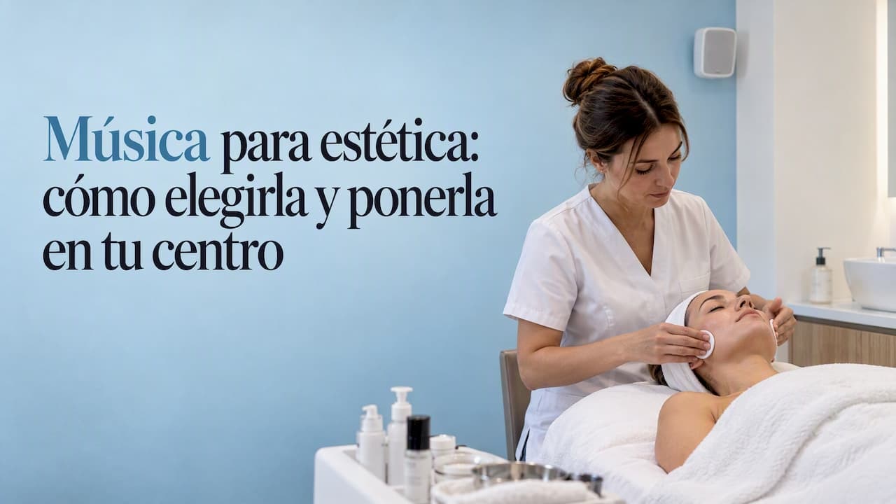 Música para estética: cómo elegirla y ponerla en tu centro