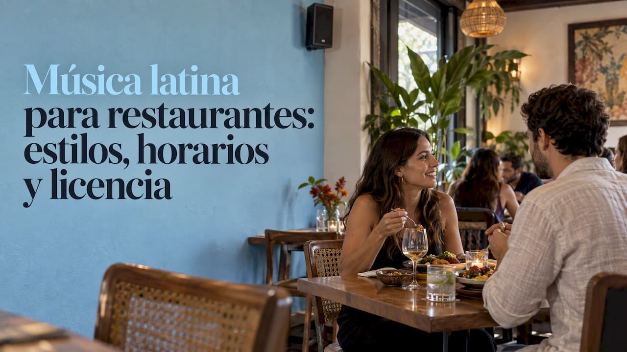 Música latina para restaurantes: estilos, horarios y licencia